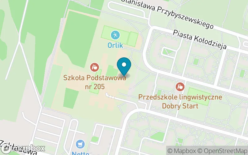 Lokalizacja: Szkoła Podstawowa nr 205 im. Św. Jadwigi Królowej Polski