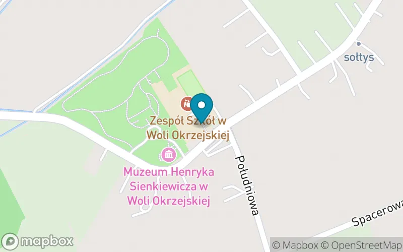 Lokalizacja: Szkoła Podstawowa im. Henryka Sienkiewicza w Woli Okrzejskiej