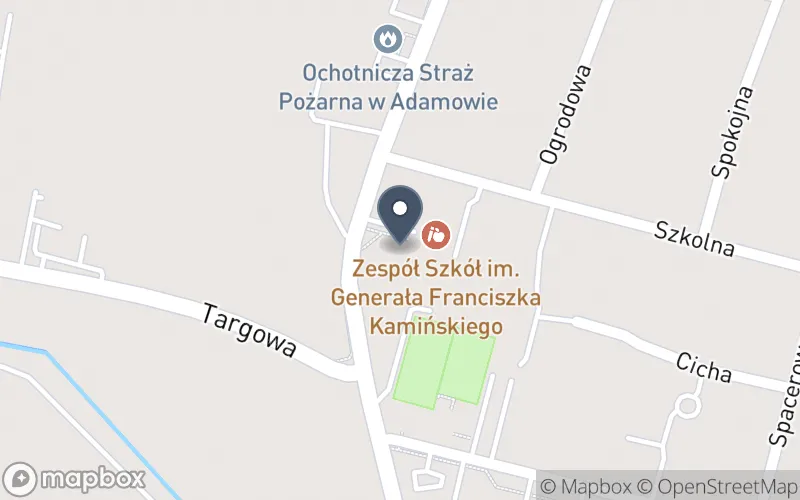 Lokalizacja: Zespół Szkół im. Generała Franciszka Kamińskiego w Adamowie