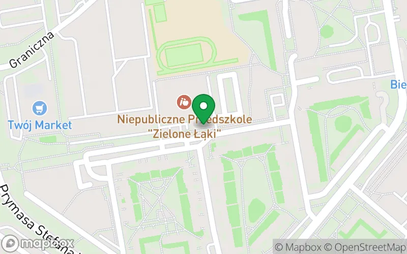 Lokalizacja: Niepubliczne Przedszkole "Zielone Łąki" w Kaliszu