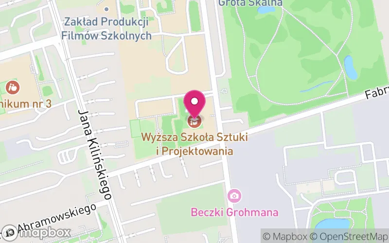 Lokalizacja: Wyższa Szkoła Sztuki i Projektowania