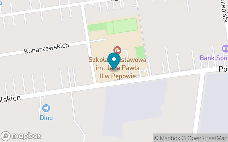 Lokalizacja: Szkoła Podstawowa im. Jana Pawła II w Pępowie