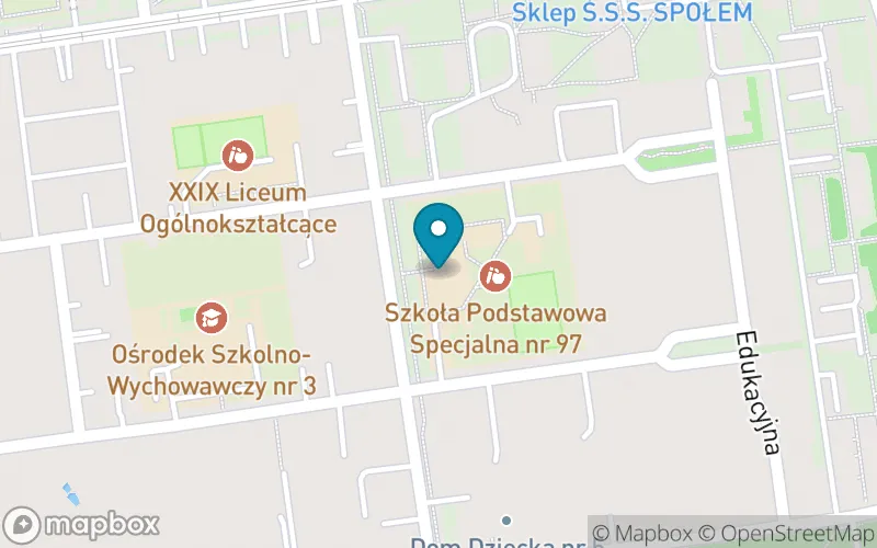 Lokalizacja: Szkoła Podstawowa Specjalna nr 97