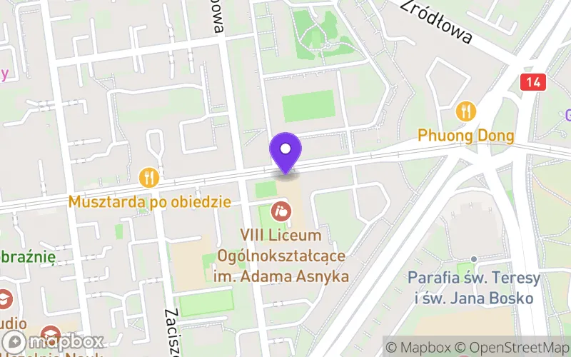 Lokalizacja: VIII Liceum Ogólnokształcące im. Adama Asnyka