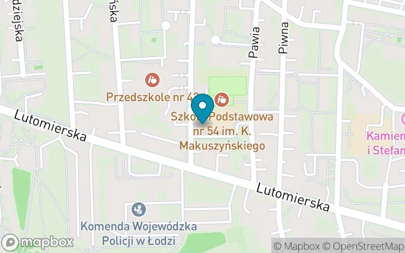 Lokalizacja: Szkoła Podstawowa nr 54 im. Kornela Makuszyńskiego