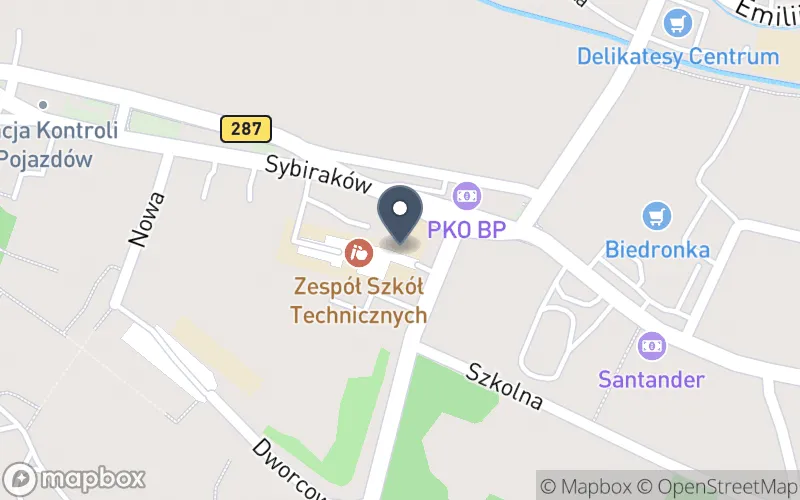 Lokalizacja: Zespół Szkół Technicznych im. Władysława Reymonta w Lubsku