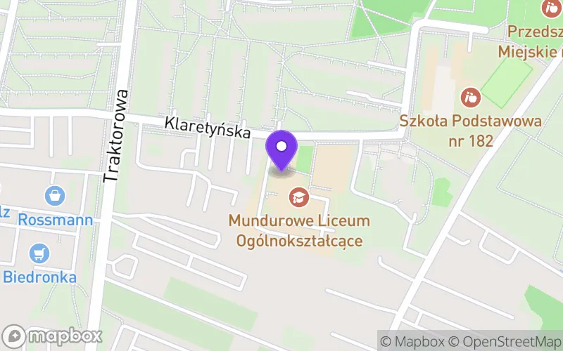 Lokalizacja: Mundurowe Liceum Ogólnokształcące w Łodzi