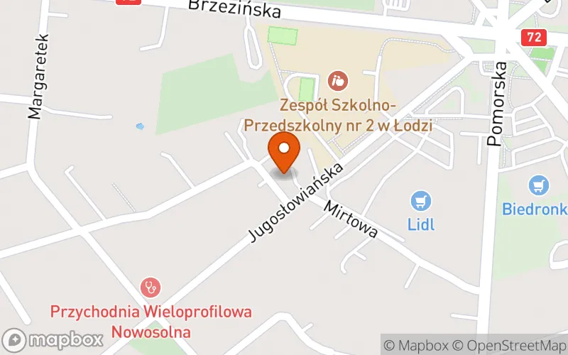 Lokalizacja: Miejski Zespół Żłobków w Łodzi Żłobek nr 32