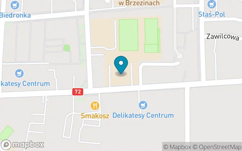 Lokalizacja: Szkoła Podstawowa nr 2 IM Andrzeja Frycza Modrzewskiego w Brzezinach
