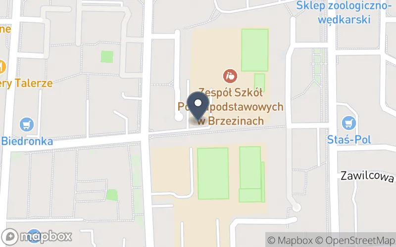 Lokalizacja: Zespół Szkół Ponadpodstawowych w Brzezinach