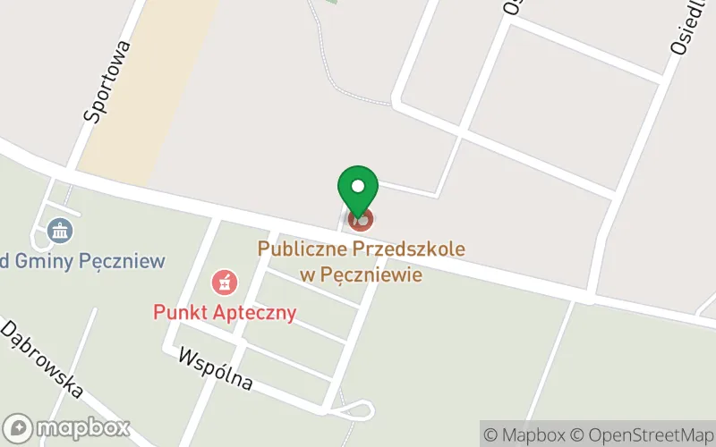 Lokalizacja: Publiczne Przedszkole w Pęczniewie