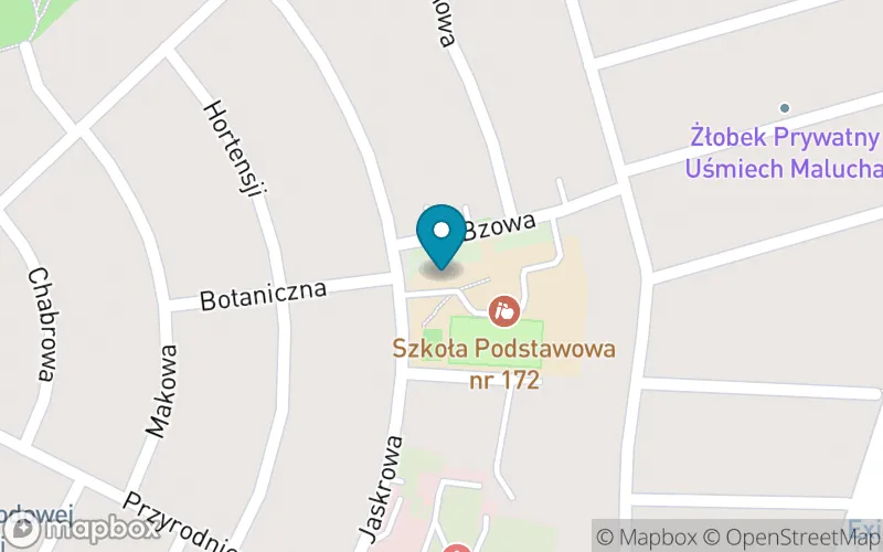 Lokalizacja: Szkoła Podstawowa nr 172 im. Prof. Stefana Banacha