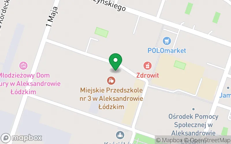 Lokalizacja: Miejskie Przedszkole nr 3 w Aleksandrowie Łódzkim