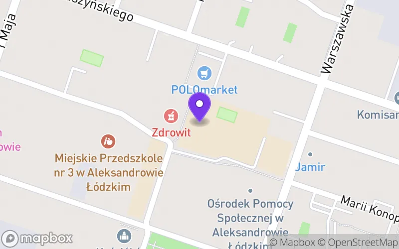 Lokalizacja: Szkoła Mistrzostwa Sportowego - Liceum Ogólnokształcące im. Mikołaja Kopernika w Aleksandrowie Łódzkim