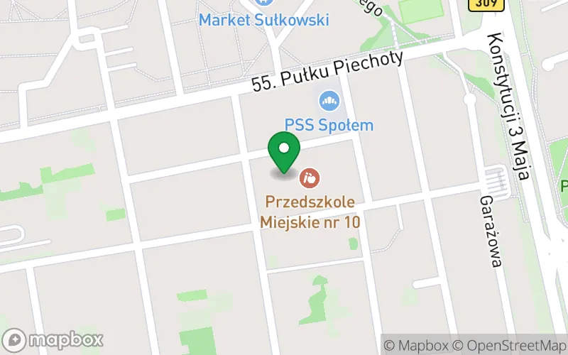Lokalizacja: Przedszkole Miejskie nr 10 im. Zielony Świat w Lesznie