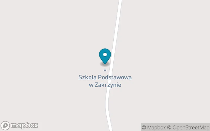 Lokalizacja: Szkoła Podstawowa w Zakrzynie
