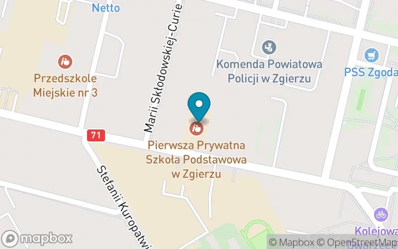 Lokalizacja: Pierwsza Prywatna Szkoła Podstawowa w Zgierzu "Edukacja Przyjazna Dziecku"