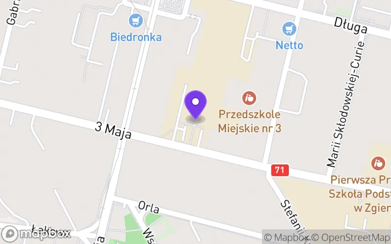 Lokalizacja: Liceum Ogólnokształcące dla Dorosłych w Zespole Szkół Ogólnokształcących w Zgierzu