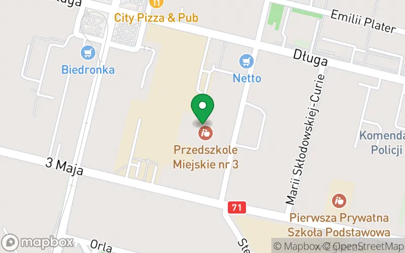 Lokalizacja: Miejskie Przedszkole nr 3 Integracyjne z Oddziałami Specjalnymi w Zgierzu