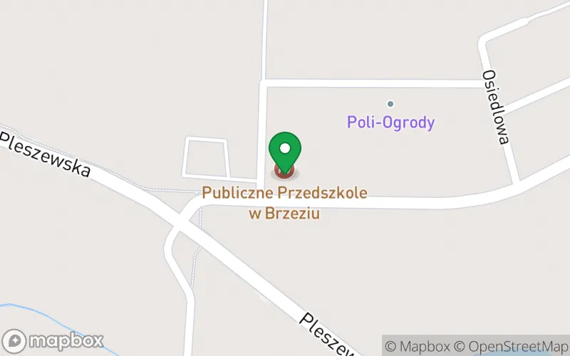 Lokalizacja: Publiczne Przedszkole w Brzeziu