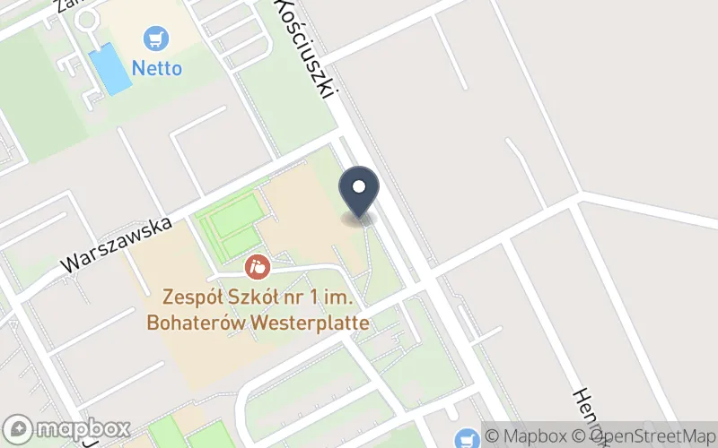 Lokalizacja: Zespół Szkół nr 1 im. Bohaterów Westerplatte w Garwolinie