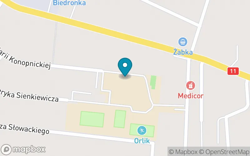 Lokalizacja: Szkoła Podstawowa im. Marii Konopnickiej w Kotlinie