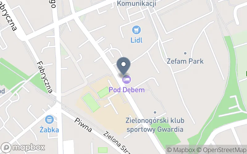 Lokalizacja: Ośrodek Szkoleniowy Zielonogórskiego Klubu Sportowego "Gwardia" w Zielonej Górze