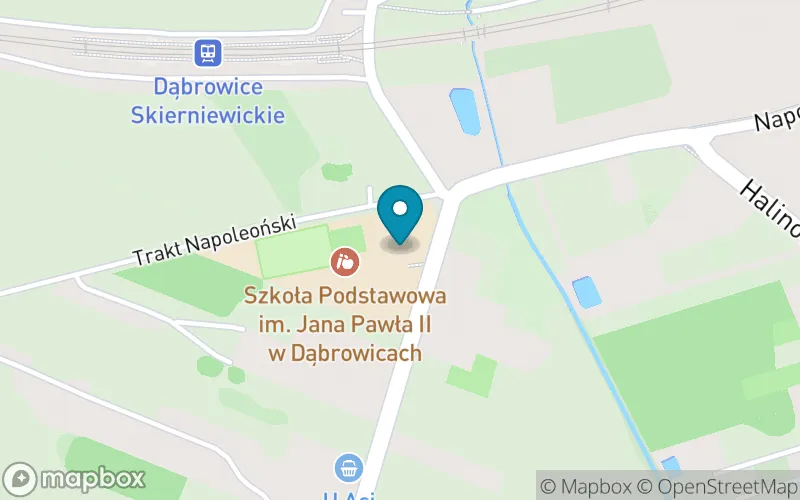 Lokalizacja: Szkoła Podstawowa im. Jana Pawła II w Dąbrowicach