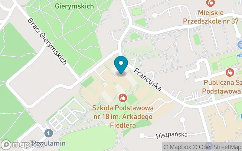 Lokalizacja: Szkoła Podstawowa nr 18 im. Arkadego Fiedlera w Zielonej Górze