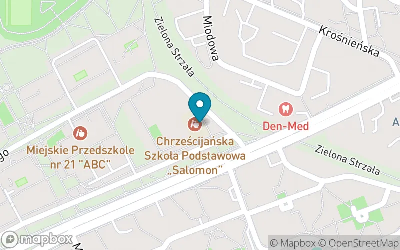 Lokalizacja: Chrześcijańska Szkoła Podstawowa "Salomon" w Zielonej Górze