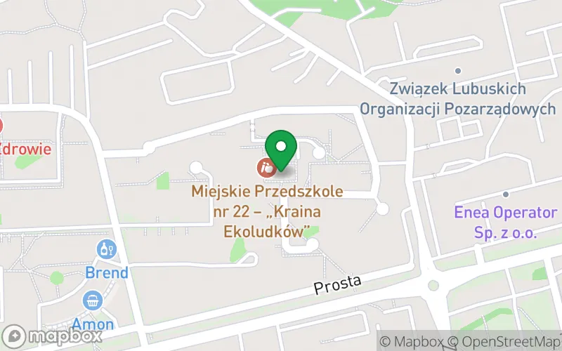 Lokalizacja: Miejskie Przedszkole nr 22 im. "Kraina Ekoludków" w Zielonej Górze