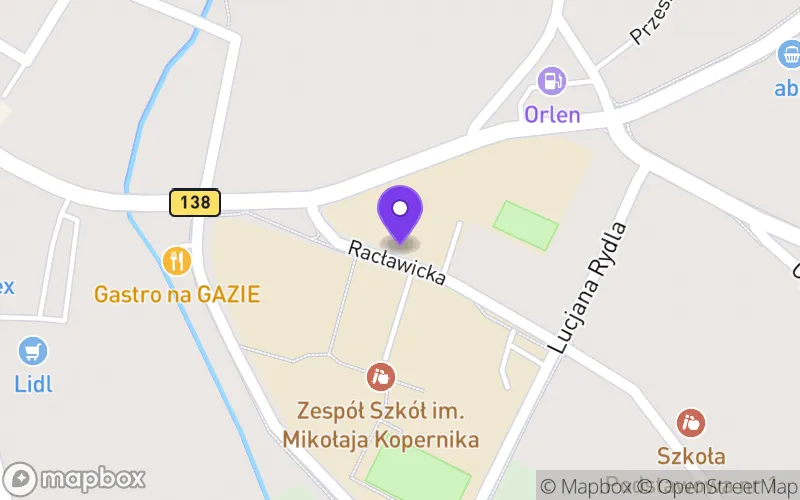 Lokalizacja: Liceum Ogólnokształcące dla Dorosłych w Gubinie