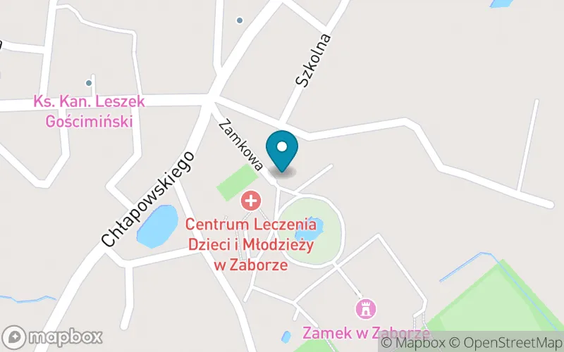 Lokalizacja: Szkoła Podstawowa Specjalna w Zespole Szkół Specjalnych im. Kawalerów Maltańskich w Zaborze przy Centrum Leczenia Dzieci i Młodzieży