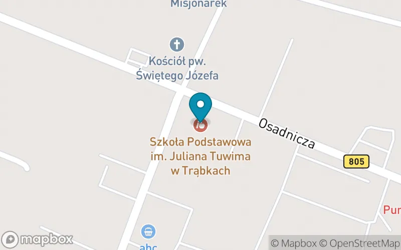 Lokalizacja: Publiczna Szkoła Podstawowa im. Juliana Tuwima w Trąbkach