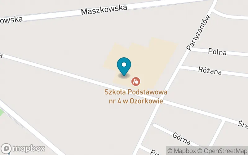 Lokalizacja: Szkoła Podstawowa nr 4 z Oddziałami Integracyjnymi Imienia Tadeusza Kościuszki