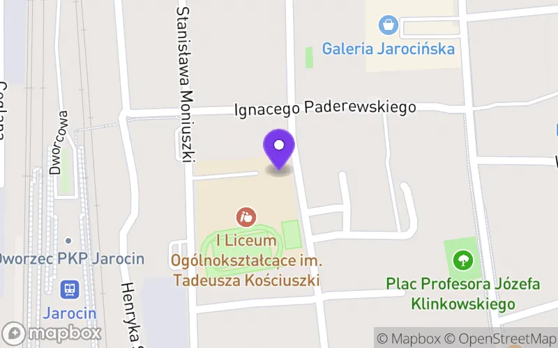 Lokalizacja: Liceum Ogólnokształcące nr 1 im. T. Kościuszki w Jarocinie