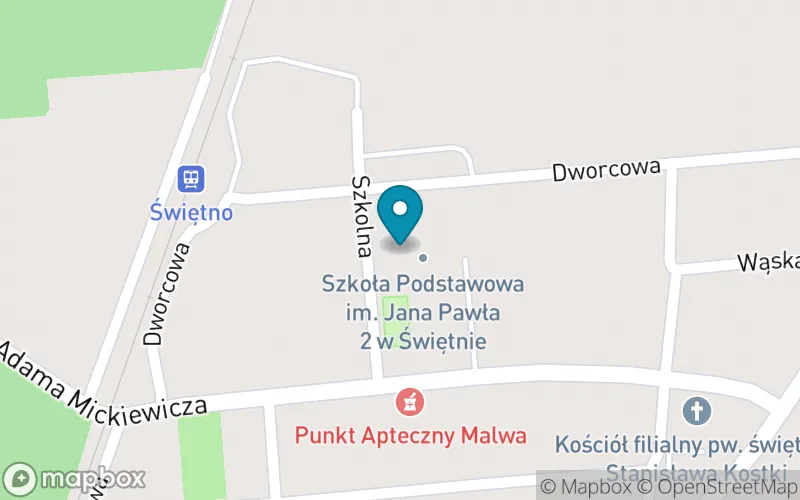 Lokalizacja: Szkoła Podstawowa im. Jana Pawła II w Świętnie