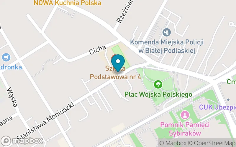 Lokalizacja: Szkoła Podstawowa nr 4 im. Kornela Makuszyńskiego w Białej Podlaskiej