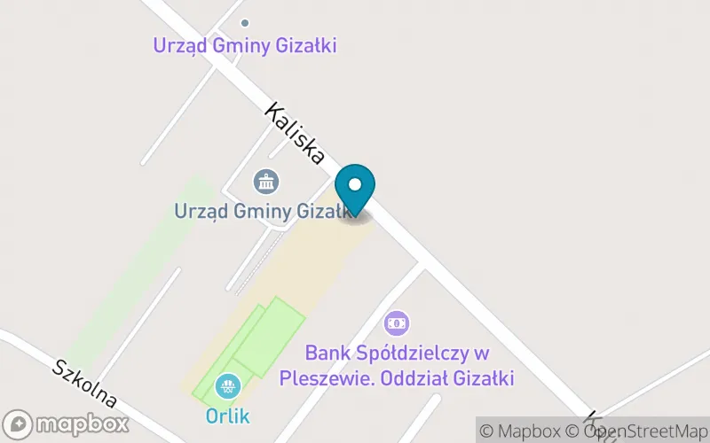 Lokalizacja: Szkoła Podstawowa im. Ojca Św. Jana Pawła II w Gizałkach