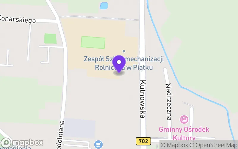 Lokalizacja: Zespół Szkół Mechanizacji Rolnictwa im. Bohaterów Walk nad Bzurą w Piątku Technikum w Piątku