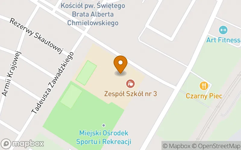 Lokalizacja: Szkoła Policealna przy Prywatnym Centrum Edukacji w Kościanie