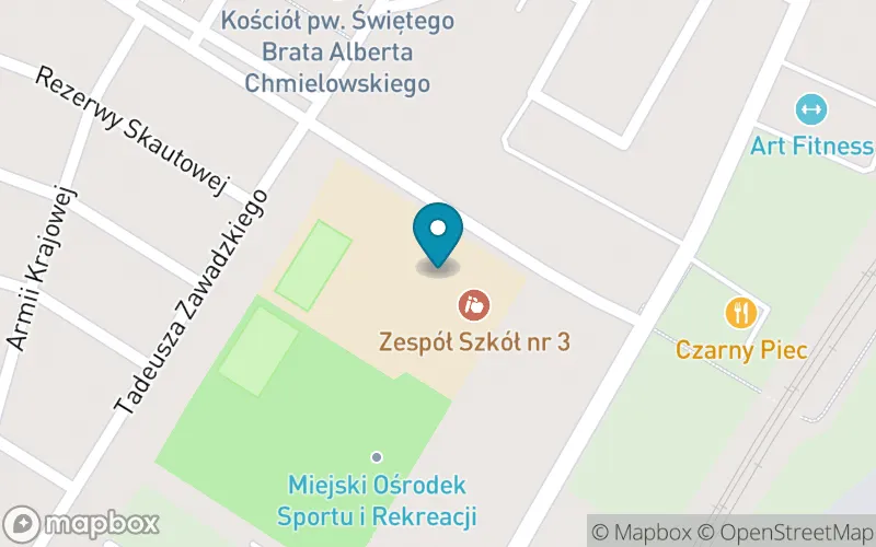Lokalizacja: Szkoła Podstawowa nr 3 z Oddziałami Integracyjnymi im. Feliksa Stamma w Kościanie