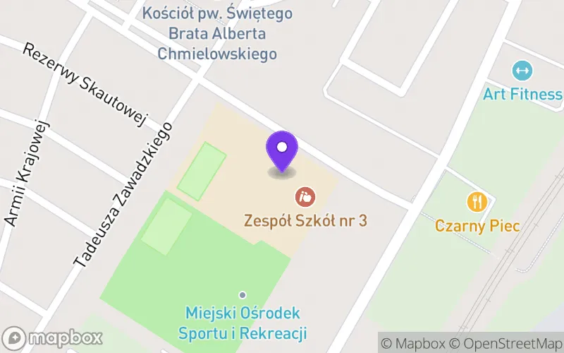 Lokalizacja: Liceum Ogólnokształcące dla Dorosłych przy Prywatnym Centrum Edukacji w Kościanie