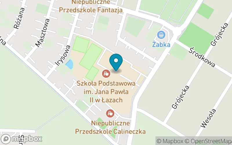 Lokalizacja: Szkoła Podstawowa im. Jana Pawła II w Łazach