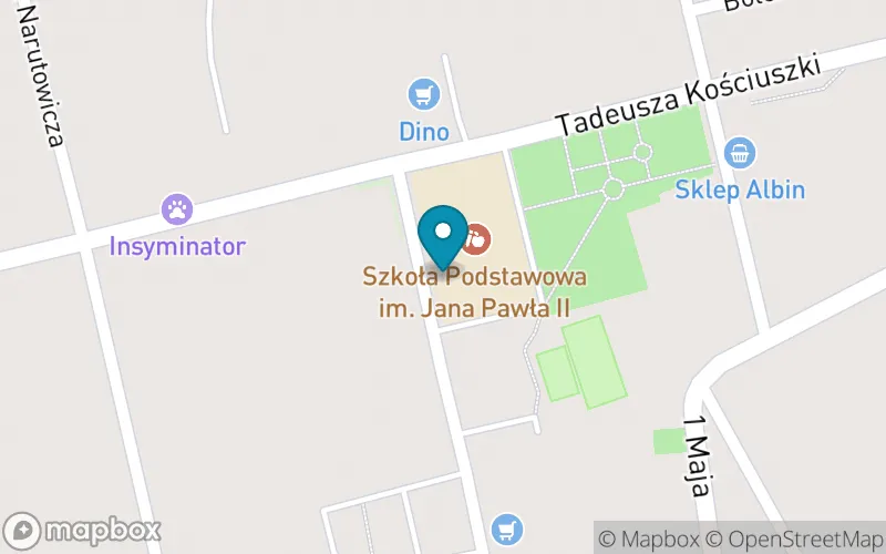Lokalizacja: Szkoła Podstawowa im. Jana Pawła II w Dąbiu