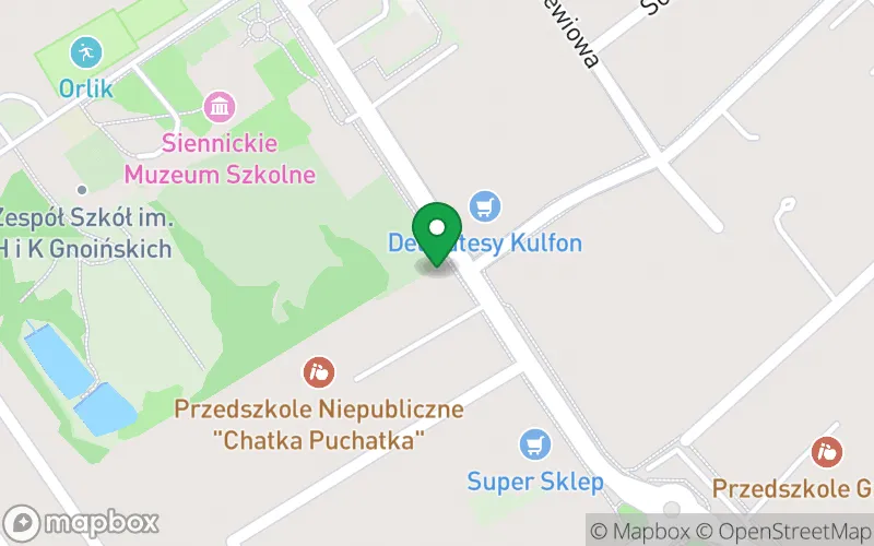 Lokalizacja: Przedszkole Publiczne ,,Chatka Puchatka" w Siennicy