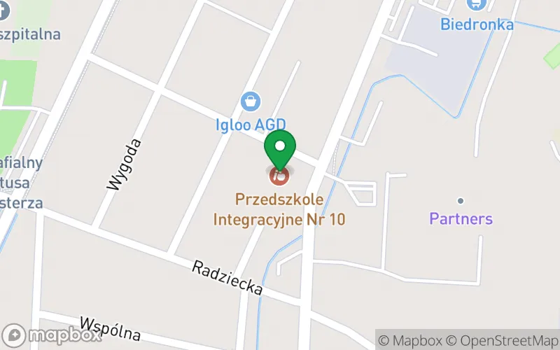 Lokalizacja: Przedszkole Integracyjne nr 6 "Pod Świerkami" w Łowiczu, ul. Księżacka 26