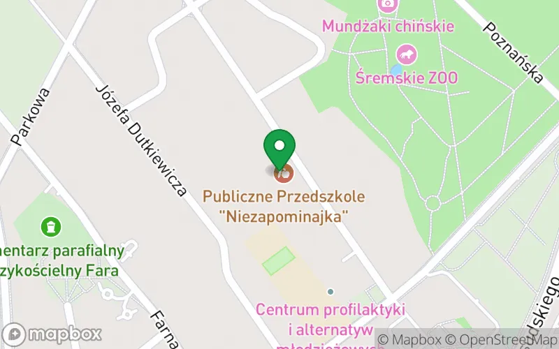Lokalizacja: Publiczne Przedszkole "Niezapominajka" w Śremie