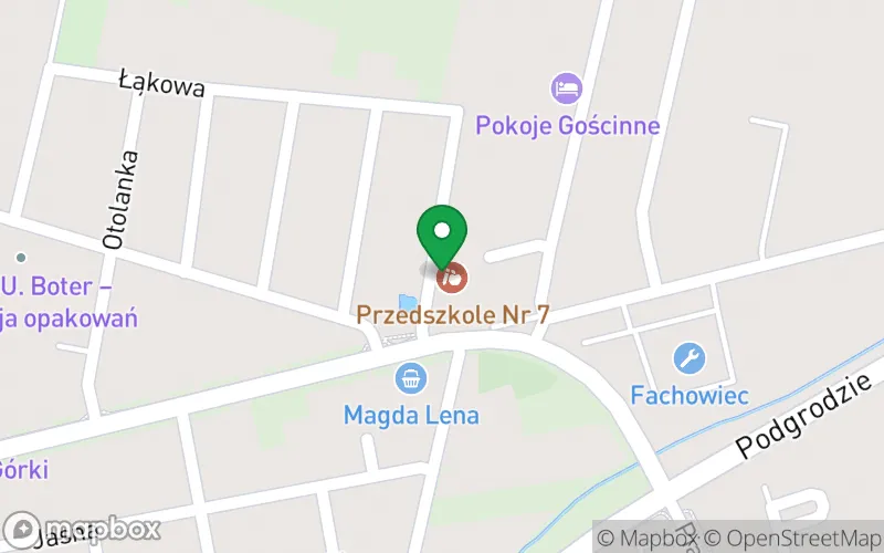 Lokalizacja: Przedszkole nr 7 "Wiosenka" w Łowiczu, ul. Wiosenna 2