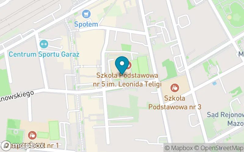 Lokalizacja: Szkoła Podstawowa nr 5 im. Leonida Teligi
